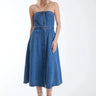 Karina Grimaldi Mica Denim Midi Dress in Denim