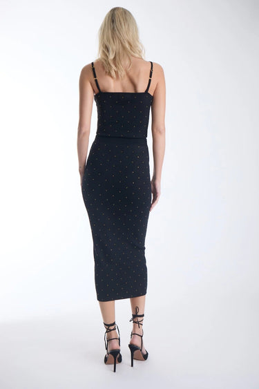 Karina Grimaldi Noa Embellished Knit Set in Black
