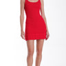 Karina Grimaldi Scarlett Knit Mini Dress in Garnet