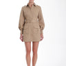 Karina Grimaldi Tiffany Mini Dress in Khaki