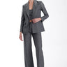 Karina Grimaldi Zoe Rhinestone Blazer in Smoke Grey