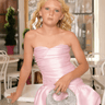 Katie J NYC Elora Sweetheart Bubble Dress in Baby Pink