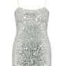 Katie J NYC Tia Dress in Silver Sequin