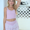 Katie J Tween Shari Embroidered Top in Baby Pink - Estilo Boutique