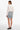 Lamarque Jorden Suede Mini Skirt in Distressed Blue