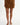 Lamarque Kasia Genuine Suede Cargo Skirt in Caramel