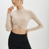 Lamarque Ksenia Twist Top in Latte - Estilo Boutique