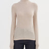 Lamarque Long Sleeve Turtleneck in Heather Beige