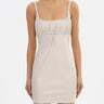 Lamarque Malika Faux Leather Dress in Whisper White