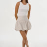 Lamarque Marigold Bubble Skirt in Whisper White - Estilo Boutique