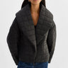 Lamarque Melissa Quilted Padded Coat in Black