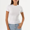 Lamarque Moa Jersey Tee in White - Estilo Boutique