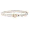 Laurel and Gold Rossmore Belt in Eggshell Gold