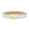 Laurel and Gold Roxbury Belt in Eggshell Gold