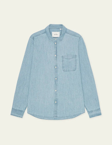 Les Deux Chambray Shirt in Light Blue Wash