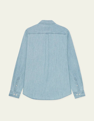 Les Deux Chambray Shirt in Light Blue Wash