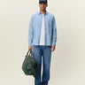 Les Deux Chambray Shirt in Light Blue Wash