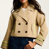 Lisa Todd In Trench Jacket in Natural Neon