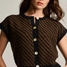 Lisa Todd In Vest Sweater in Black