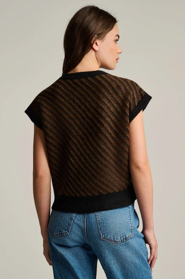 Lisa Todd In Vest Sweater in Black