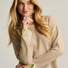 Lisa Todd Power Stitch Cotton Pullover in Sable