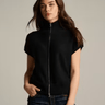 Lisa Todd Pure Zip Sweater in Onyx