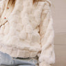 Lola and the Boys Super Soft Checker Hoodie in White