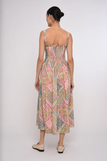 Love the Label Cally Maxi Dress in Rosabelle Patchwork Print