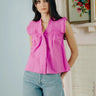 Love The Label Dana Top in Rosebud - Estilo Boutique