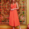 Love The Label Dolcia Dress in Mandarin Red - Estilo Boutique