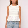 Love The Label Ebba Sweater Tank in White