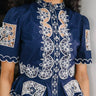 Love The Label Elizabeth Top in Navy