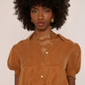 Love the Label Faelyn Top in Cognac