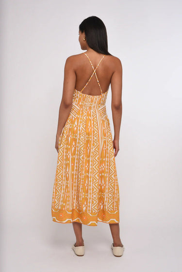 Love the Label Fiorella Maxi Dress in Bowen Deco Print