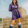 Love the Label Lillabelle Dress in Melina Ikat Blue - Estilo Boutique