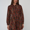 Love The Label Marta Long Sleeve Mini Dress in Harlequin Print