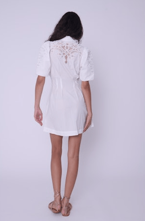 marta mini dress Marta Printed Mini Dress with Long Sleeve Slim Mini Dress GRAY / S