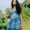Love The Label Nicks Mini Dress in Wythe Embroidered Denim