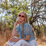 Love the Label Sheila Top in Blue Bird Dobby