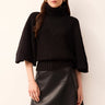 Marie Oliver Annika Popover Turtleneck in Black