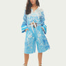 Me369 Luca Belted Bermuda Short in Indigo