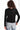 MInnie Rose Cashmere Frayed Edge Cropped V Sweater in Black - Estilo Boutique