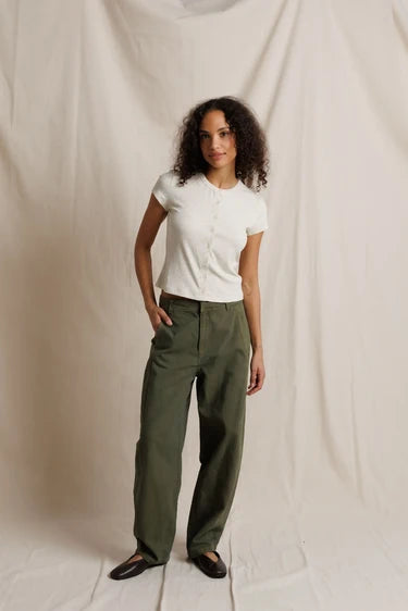 Perfect White Tee Miriam Short Sleeve Cardigan in Oatmeal