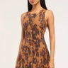 Misa Alyse Dress in Cocoa Leopard