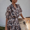 Misa Ana Dress in Chocolate Swirl