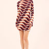 Misa Deliz Mini Dress in Wavy Stripe