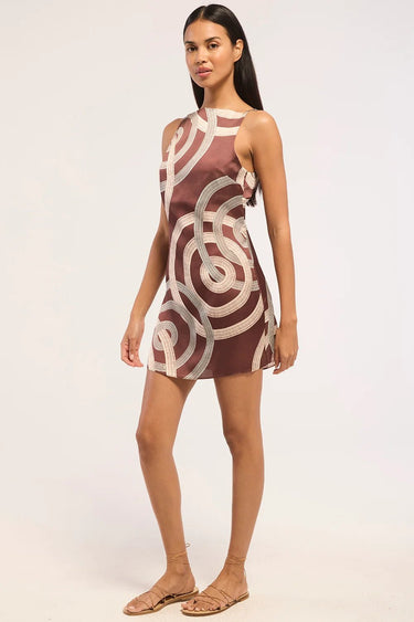 Misa Ellu Dress in Chocolate Halo