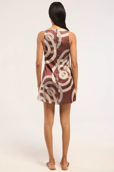 Misa Ellu Dress in Chocolate Halo