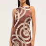 Misa Ellu Dress in Chocolate Halo