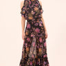 Misa Kyra Top in Dusted Cluster Floral Chiffon